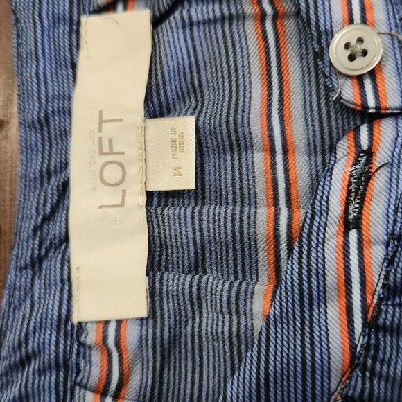 LOFT Blue Striped Sleeveless Henley Lightweight Dress 💓 - Picture 4 of 6